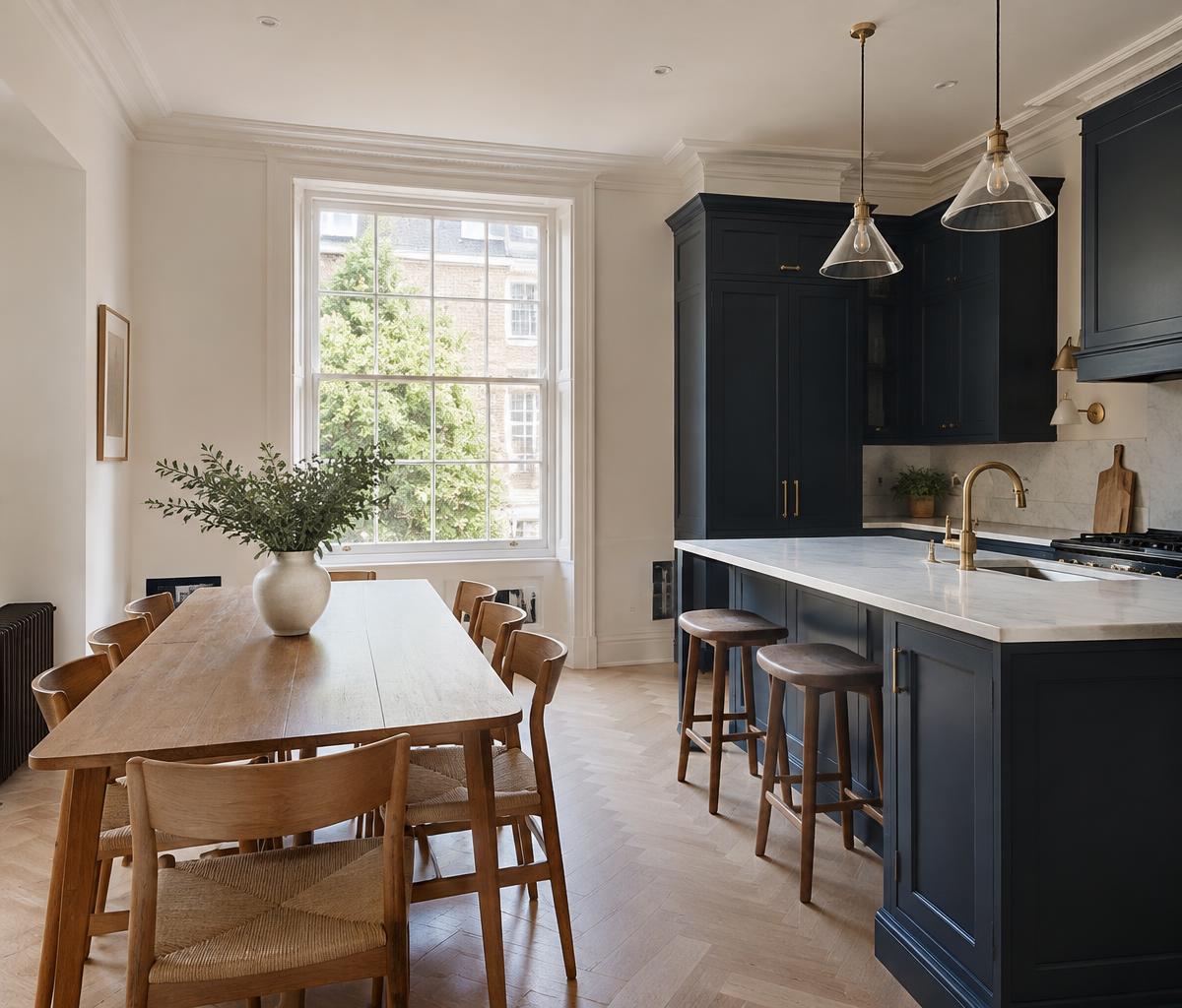 Clean, bright kitchen prepared for incoming tenants